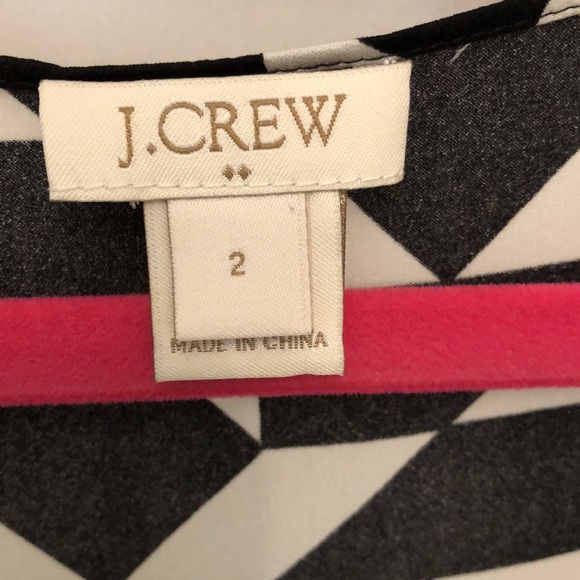 J Crew black and white top size 2 - Picture 2 of 3